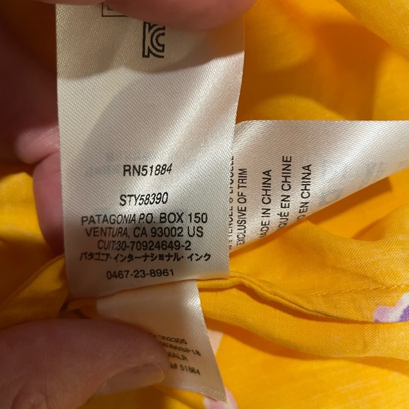 Patagonia Floral Tencel Summer Dress EUC, size M - Picture 7 of 8